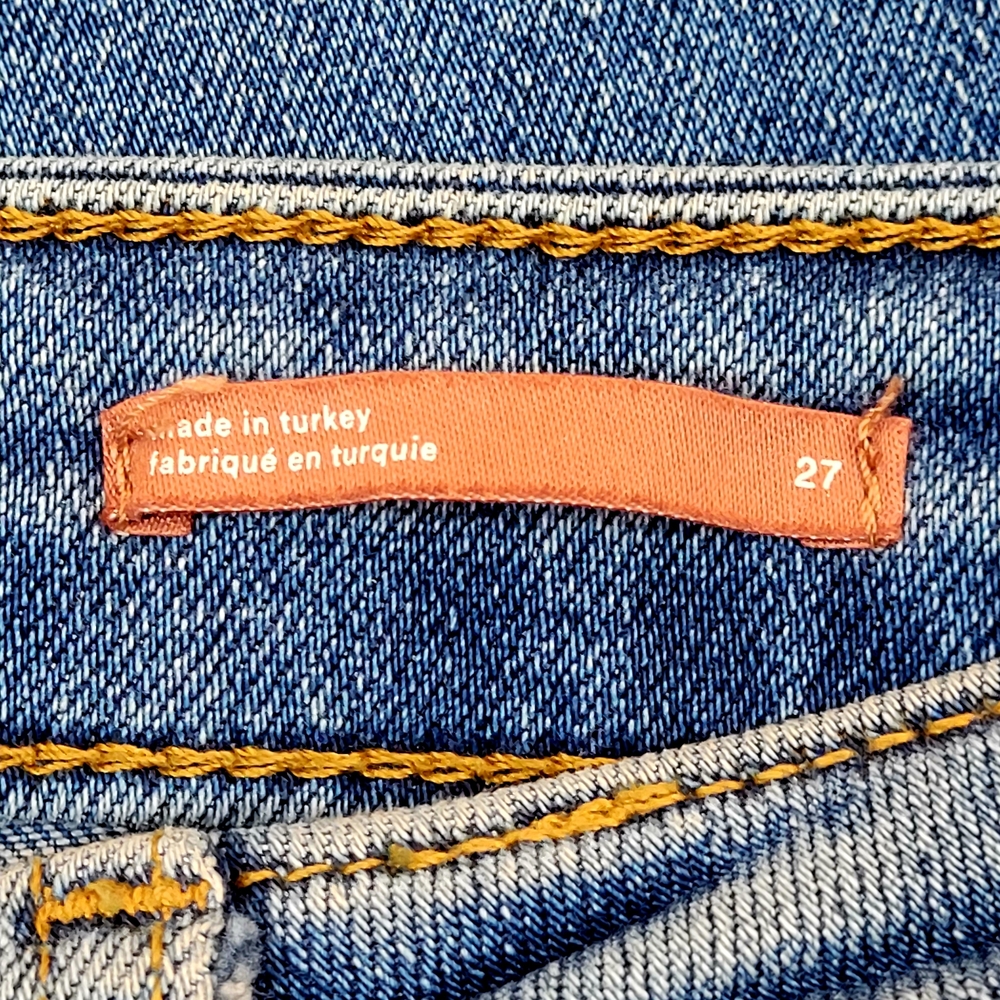 PILCRO x Anthropologie THE ICON High Rise Flare Leg Denim Jeans Size 27 - Picture 8 of 12